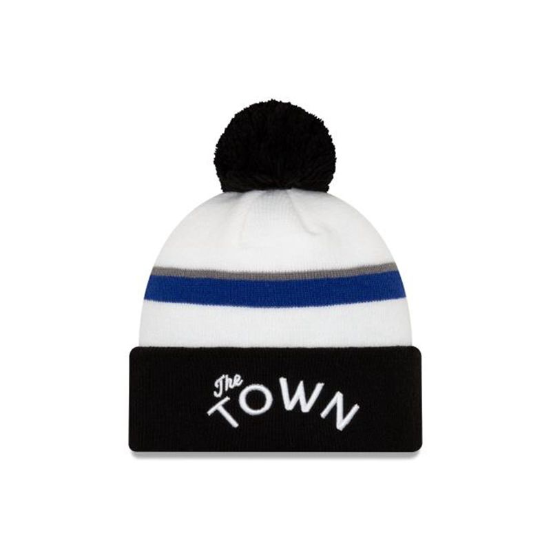 NBA Golden State Warriors 2019 Authentics City Series Holiday Pack Pom Knit (INM1489) - Wh New Era Beanies